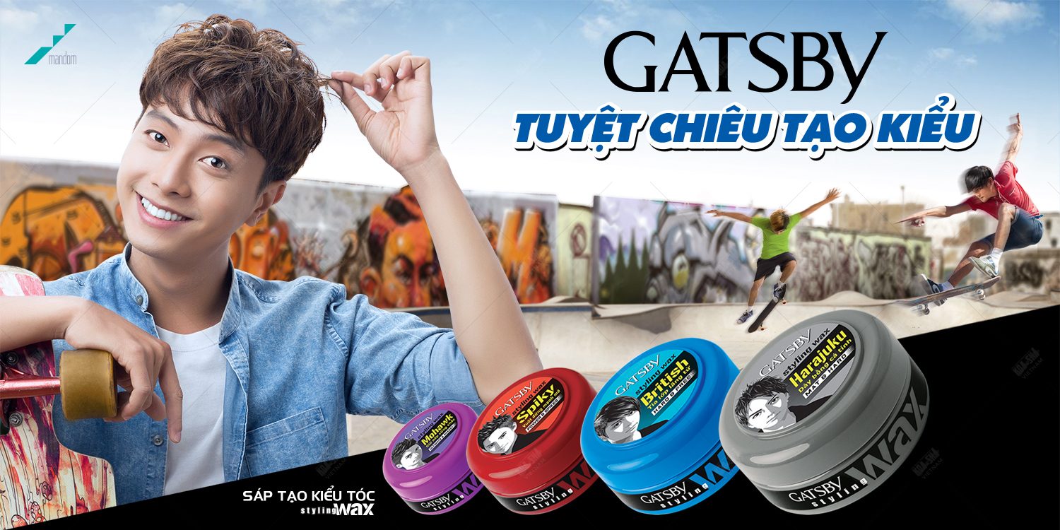 Gatsby hair wax brand refreshing their image with the appearance of brand ambassador for the 1st time in Vietnam